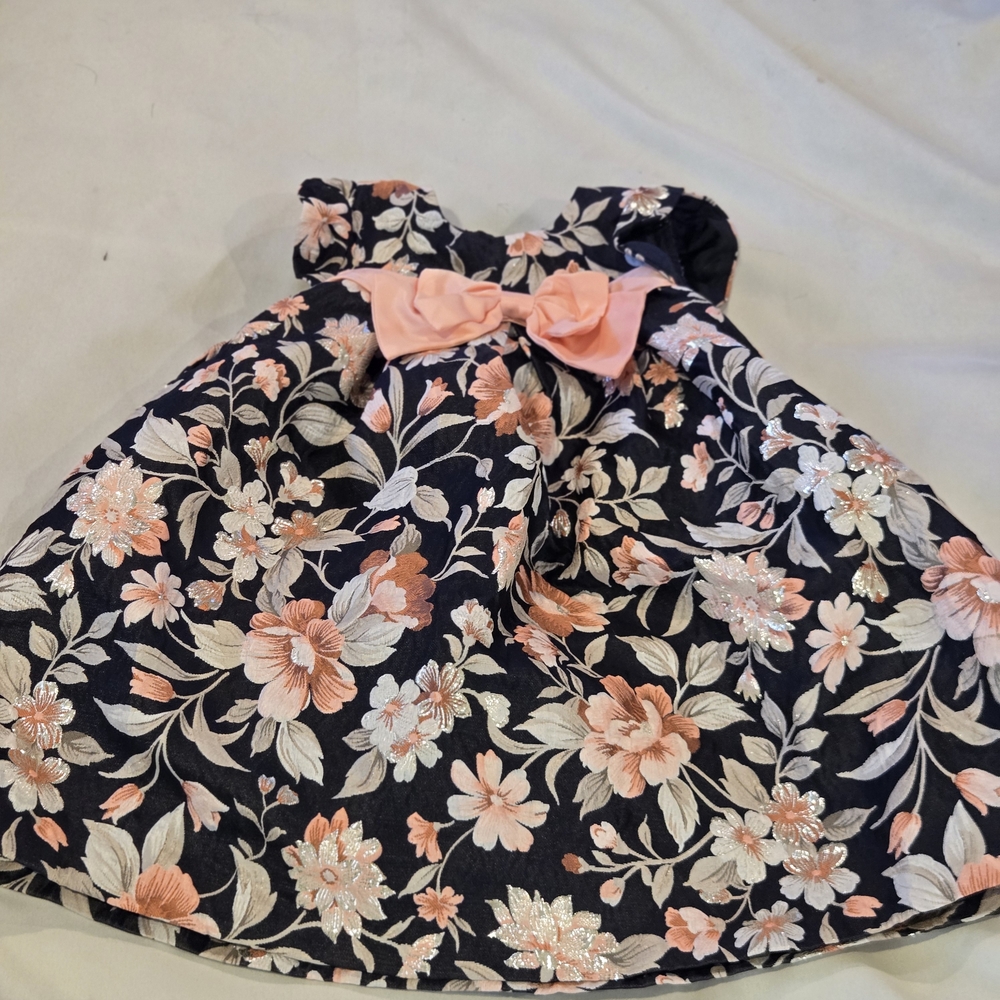 Bonnie Jean Girls' Floral Dress Size 3T Cap Sleeve Lined. Great Condition